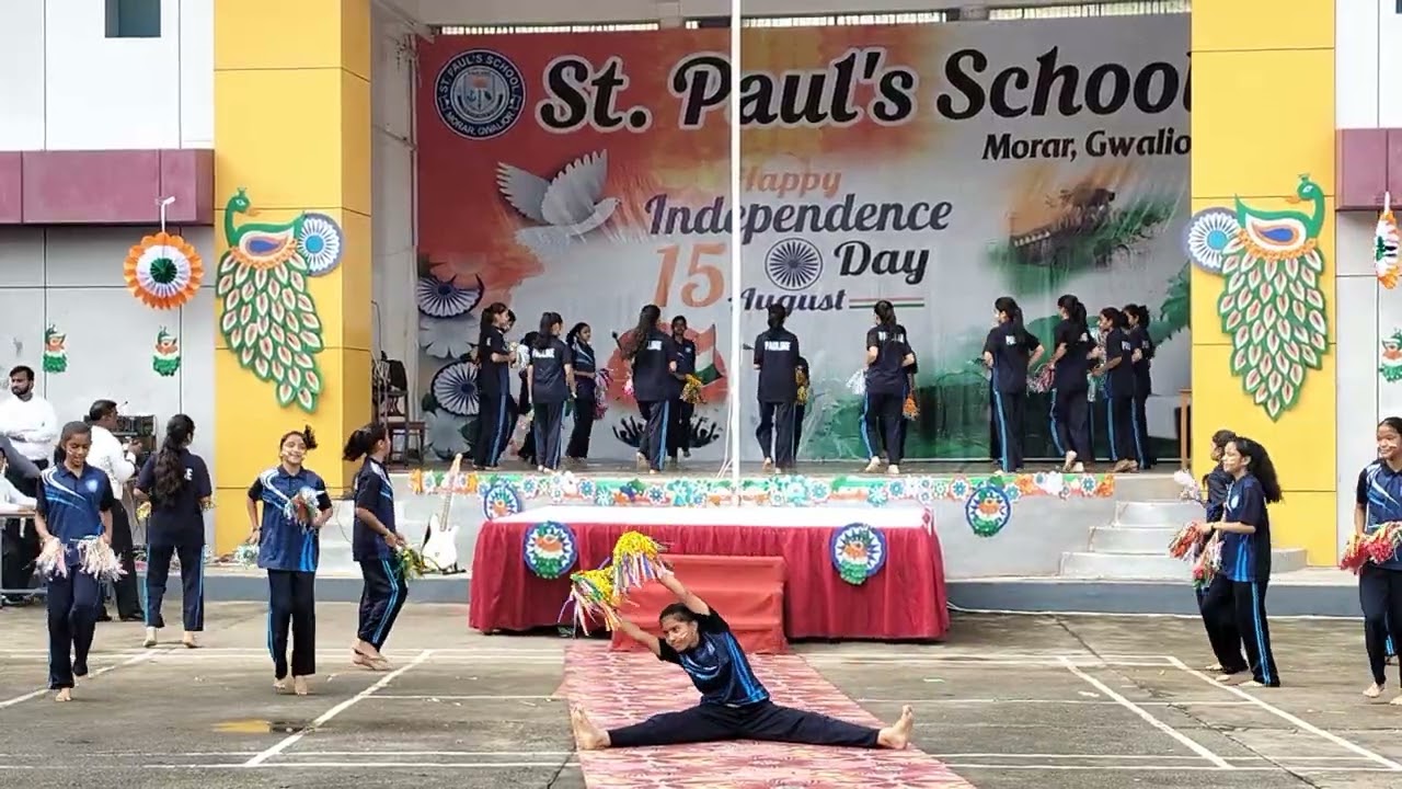 Aerobics performance independence day celebration 