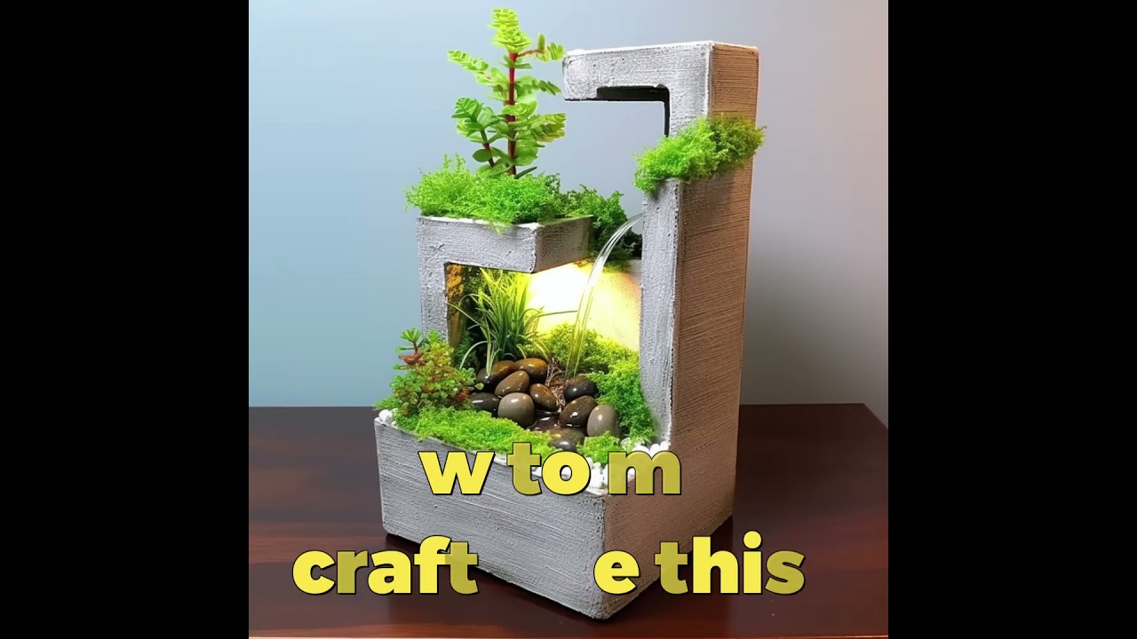 A to Z guide to make beautiful indoor waterfalls - Watch many craft video making tutorials