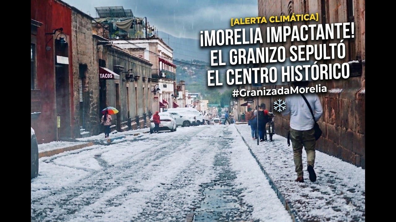 &iquest;Qu&eacute; pas&oacute; hoy en Morelia? El granizo que paraliz&oacute; la ciudad
