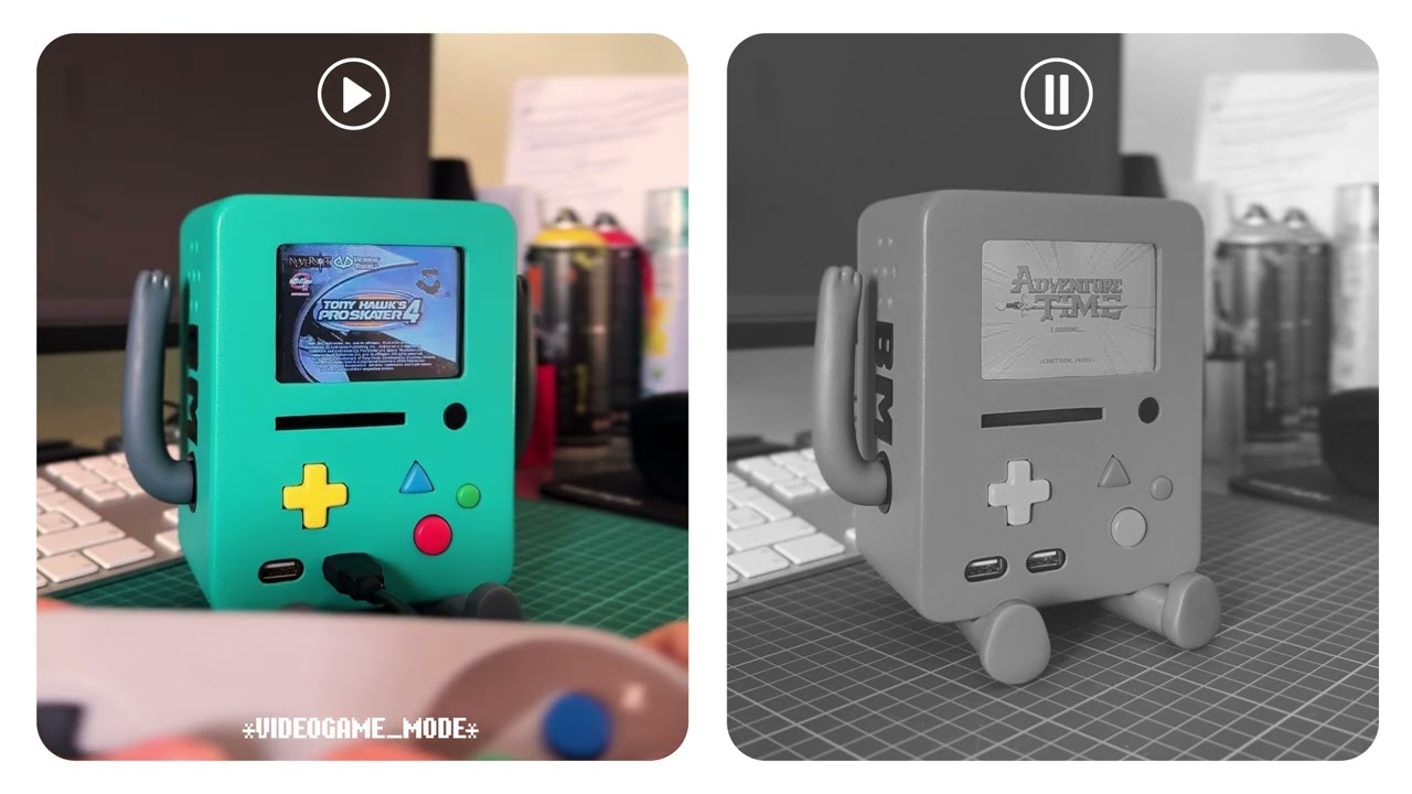 BMO Raspberry Pi D.I.Y RetroPie console demonstration work