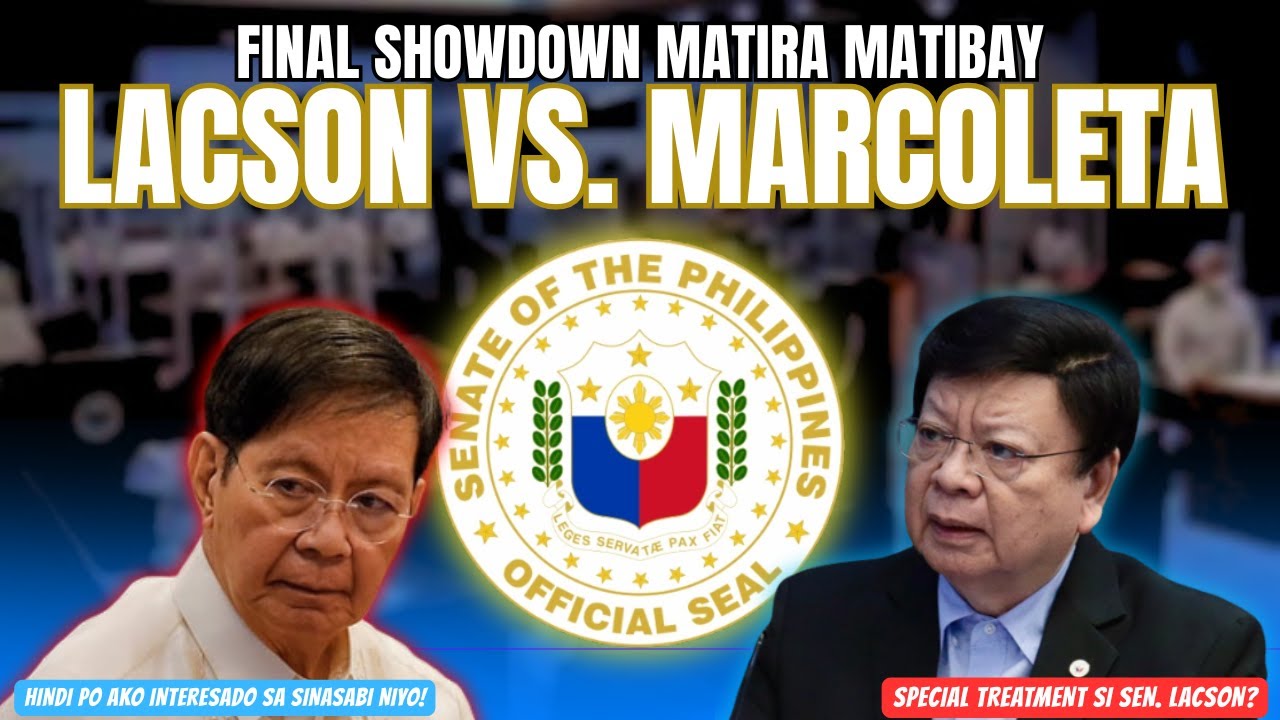 Sen. Ping Lacson, Di Na KInaya Kaya Binanatan Si Sen. Marcoleta Sa Priviledge Speech