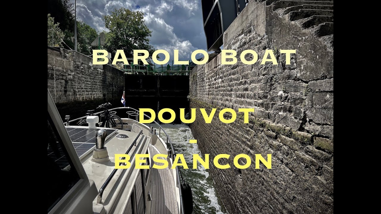 Timelapse nr 037 from Douvot to Besançon sailing the Rhône au Rhin Canal (in 4K)