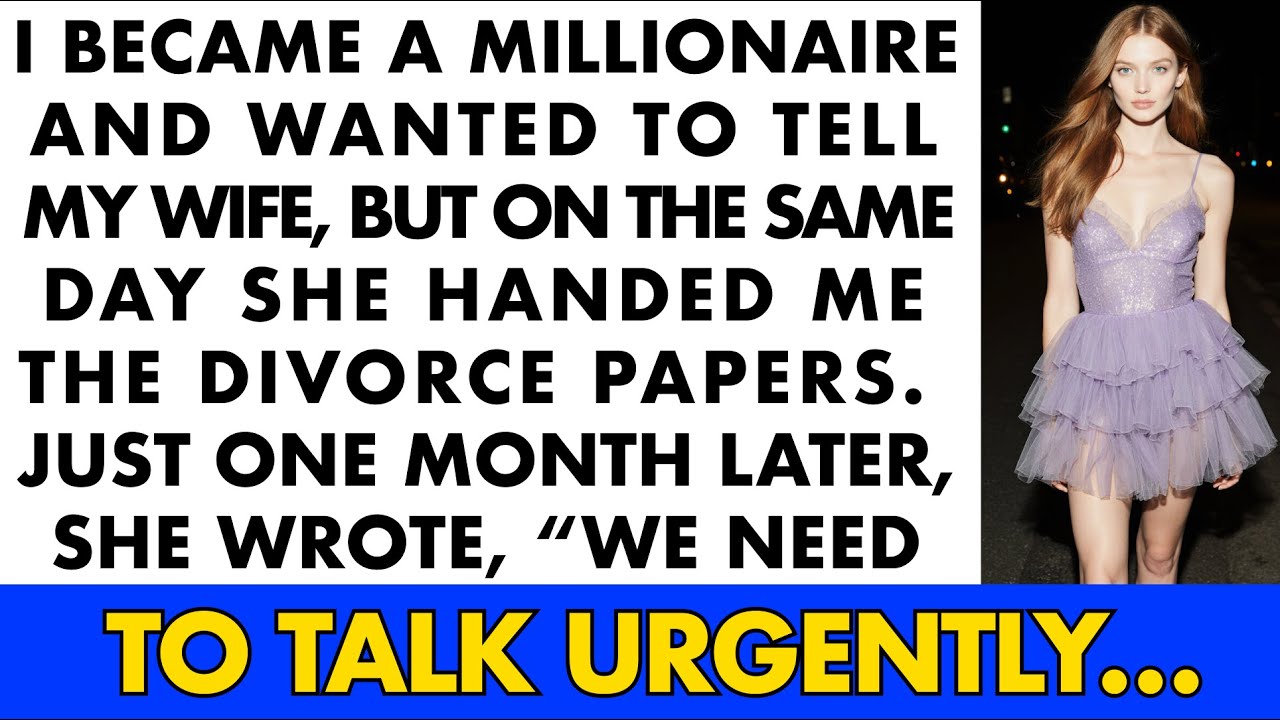 I Became A Millionaire And Wanted To Tell My Wife, But On The Same Day She Handed Me The Divorce…