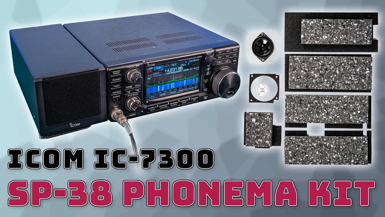 Icom IC-7300 📻 SP-38 Tischlautsprecher + Phonema PHITS Umbaukit