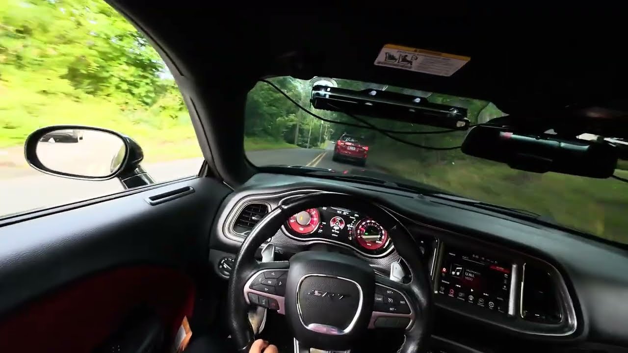 Being a menace in my hellcat around town