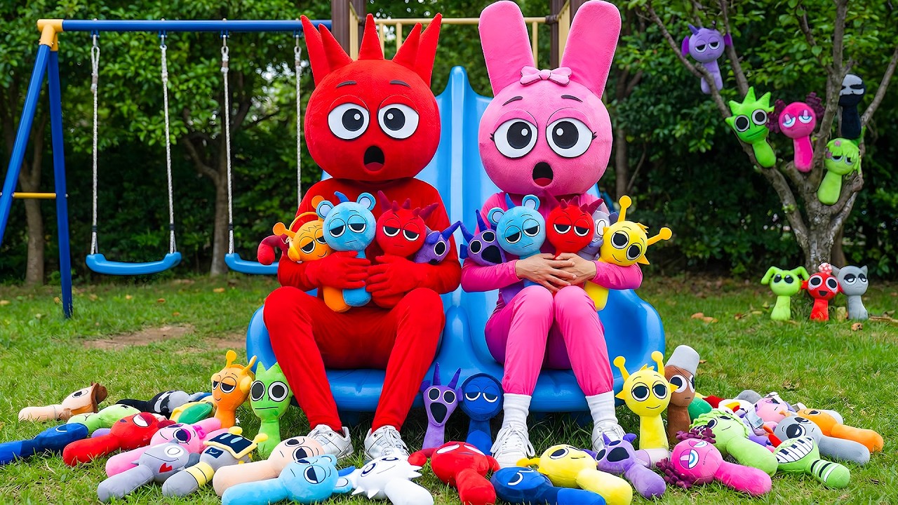 Hidden in the Playground? Pinki & Raddy Found ALL Sprunkis!