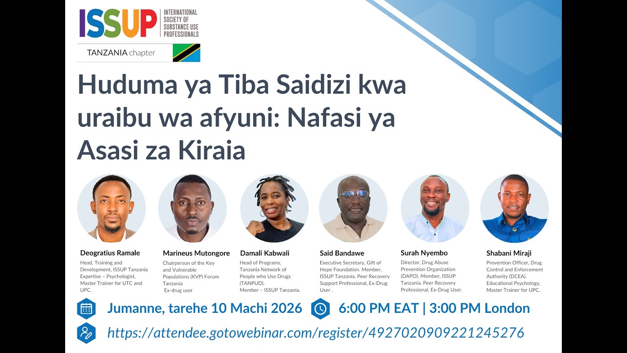 Huduma ya Tiba Saidizi kwa uraibu wa afyuni  Nafasi ya Asasi za Kiraia
