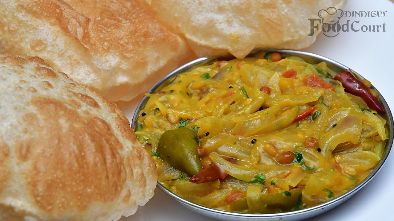 Onion Masala Recipe/ Side Dish For Poori, Chapati / Poori Masala