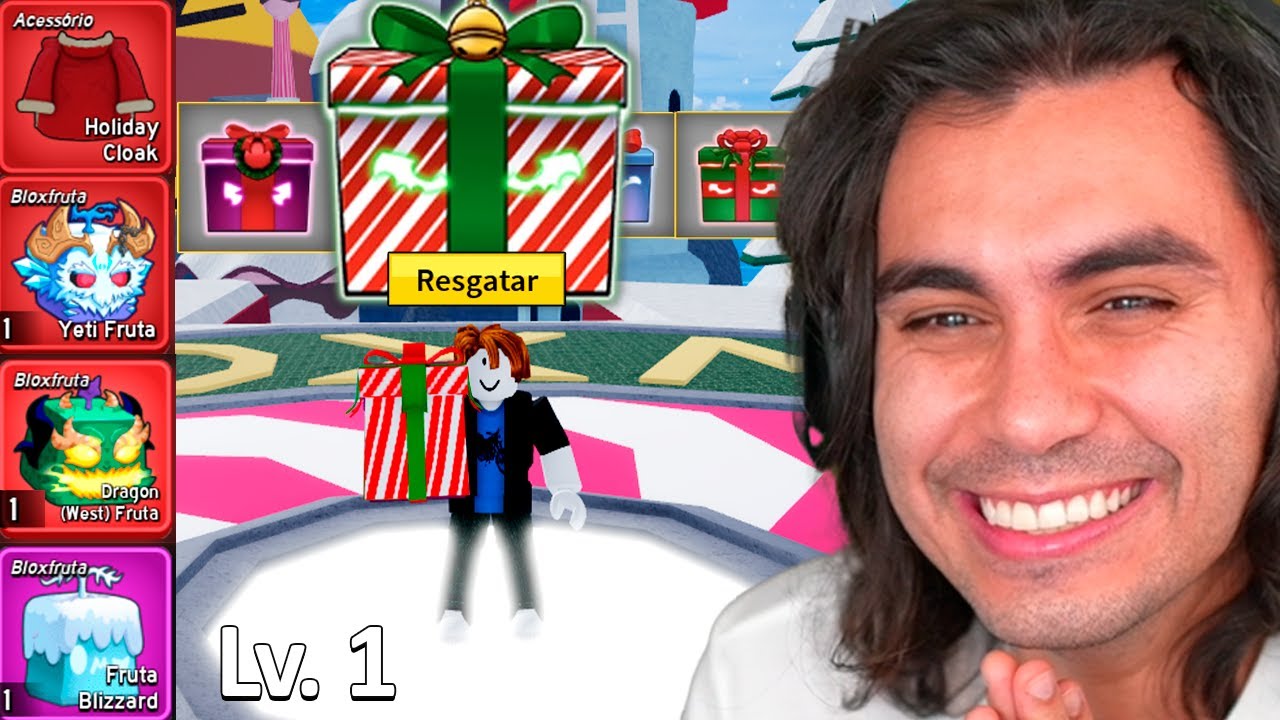 На каждом новом острове я открываю подарок в Blox Fruits