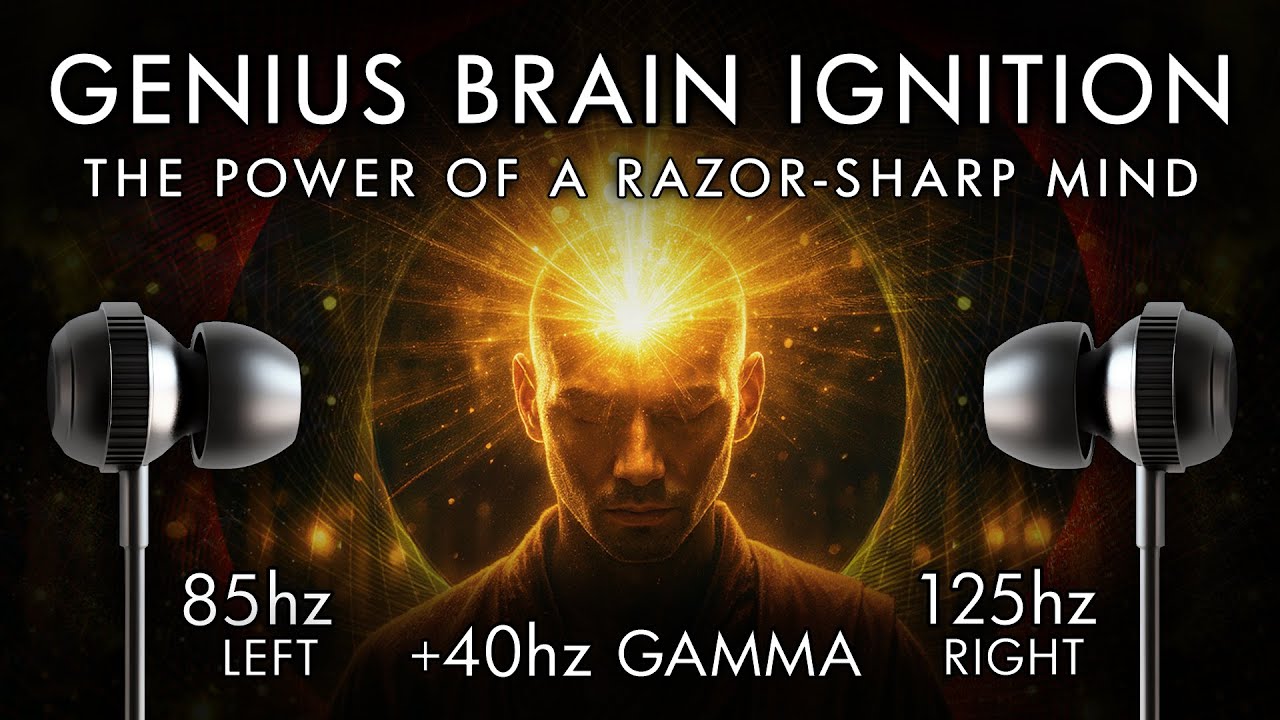 Genius Brain Ignition - 40 Hz Gamma Binaural Beats - The Power of a Razor-Sharp Mind