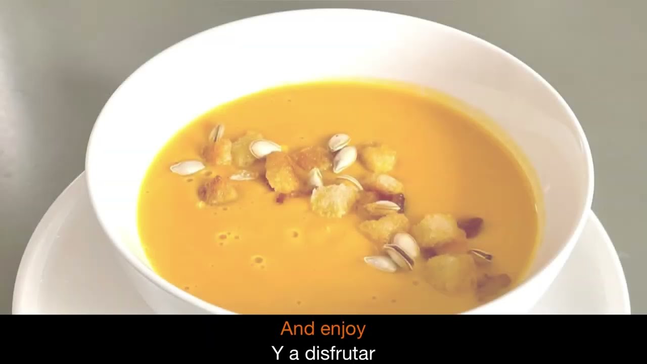 Crema de calabaza asada/Roasted pumpkin cream