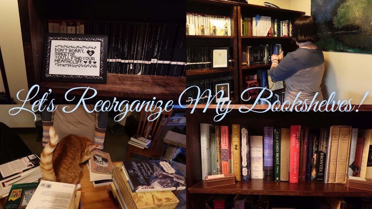 Let's Reorganize My Bookshelves! | vlog