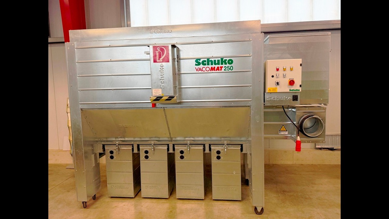 Mobile Absauganlage / Mobilentstauber Schuko Vacomat 250 (Nr. 04523) / Kauz Maschinenhandel GmbH