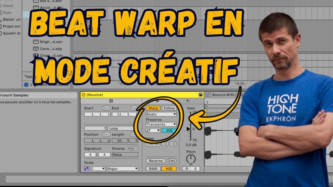 Beat Warp en mode créatif sur Ableton live