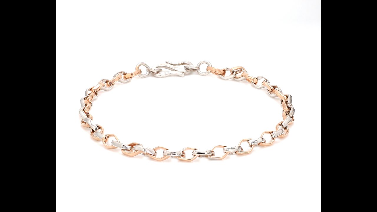 Platinum & Rose gold Bracelet JL PTB 854 - Jewelove