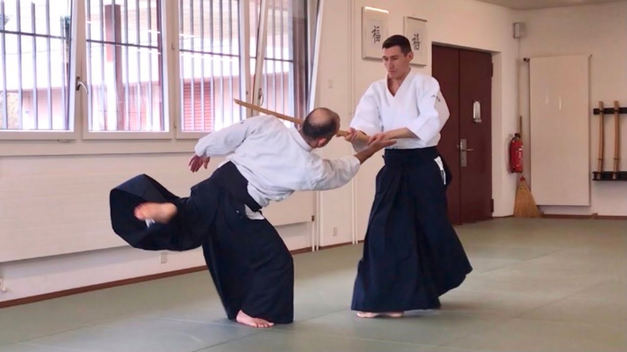 Aikido: Yokomen uchi by Daniele MONTENEGRO sensei - Küttigen 2024