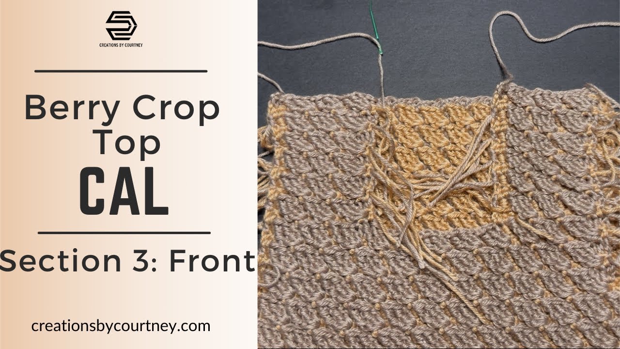 Crochet Along | Let's make the Front of the Berry Crochet Crop Top