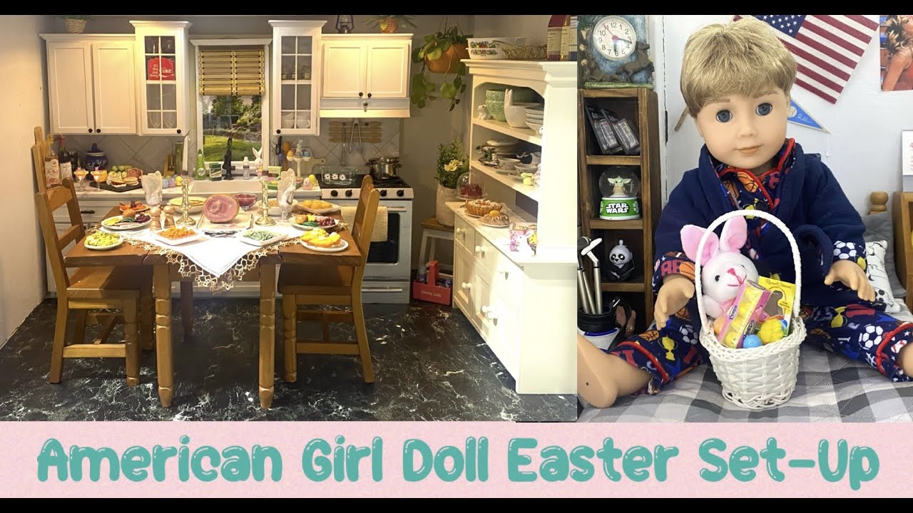 American Girl Doll Easter Set Up Tour