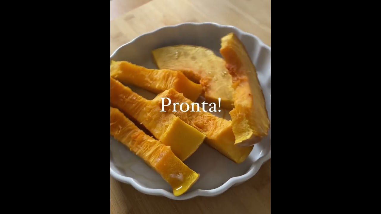 Zucca cotta velocemente in Microonde