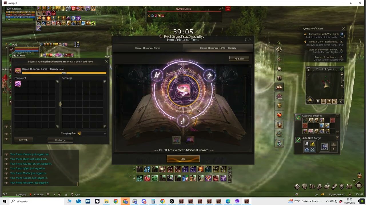 L2 NCA LIVE LINEAGE 2 NAIA - UPGRADING NEW HERO'S HISTORICAL TOME - JOURNEY 44-60LVL. CZAJADK