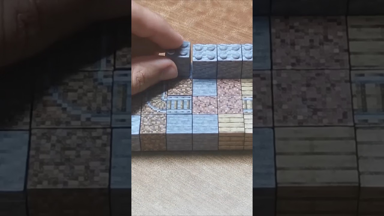 REALISTIC Minecraft Lego mineshaft #shorts #lego #minecraft