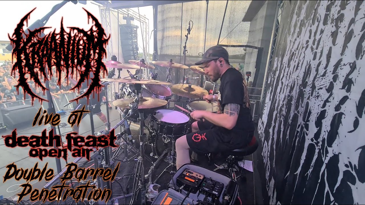 Kraanium - Double Barrel Penetration ( Live Drumcam )