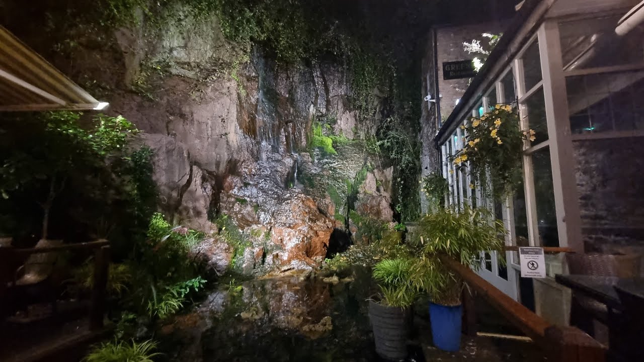 Hotel has a waterfall in it!! - Isaacs Hotel Cork Nov 23
