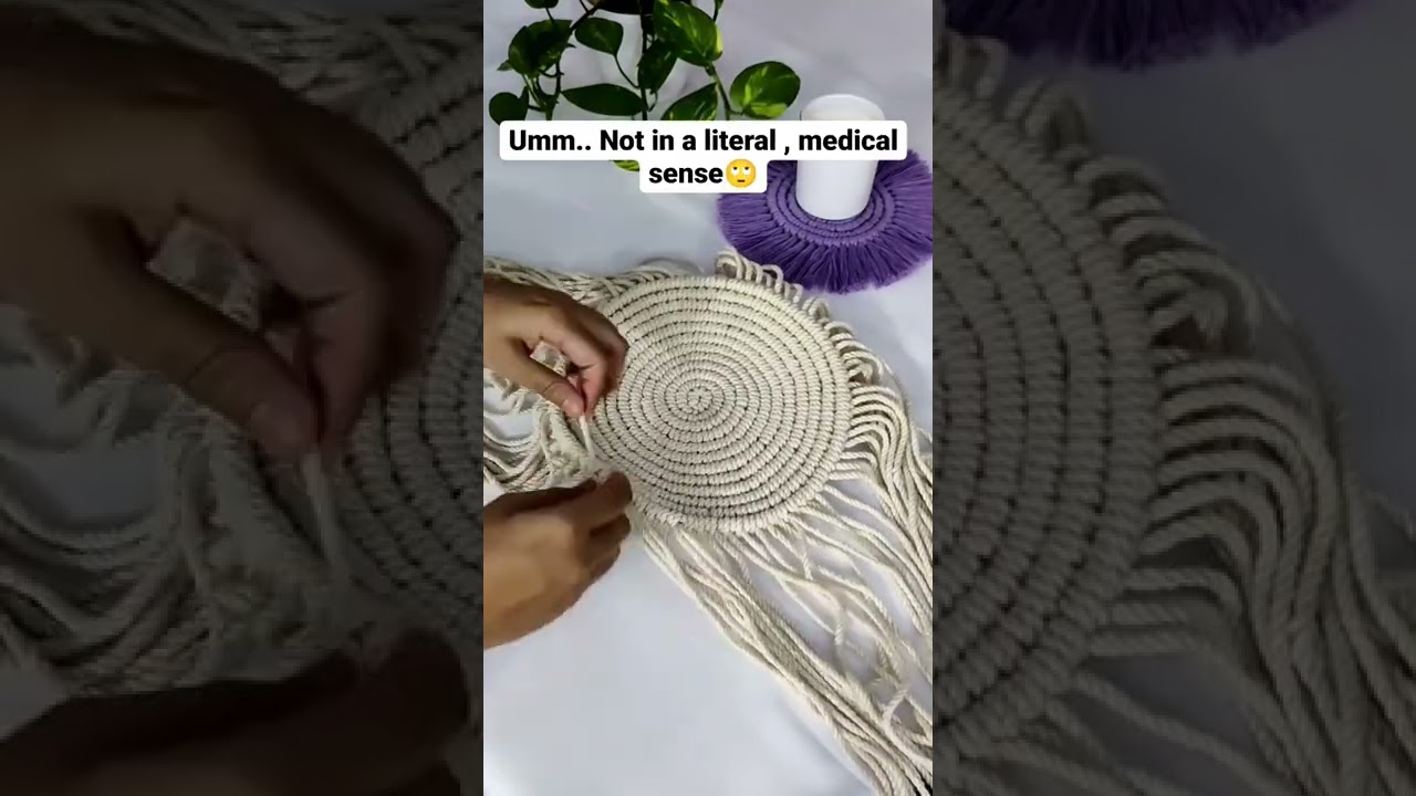 Addicted to Macrame.#macrame#youtubeshorts#shorts#coaster#placemats#DIY#Decor#home#smallbusiness