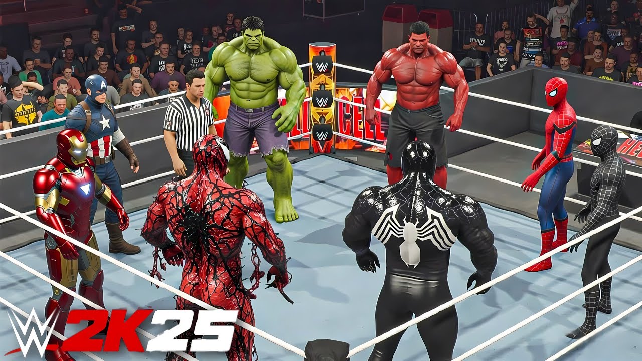 Best Marvel Avengers Tag Team Elimination Match - WWE 2K25