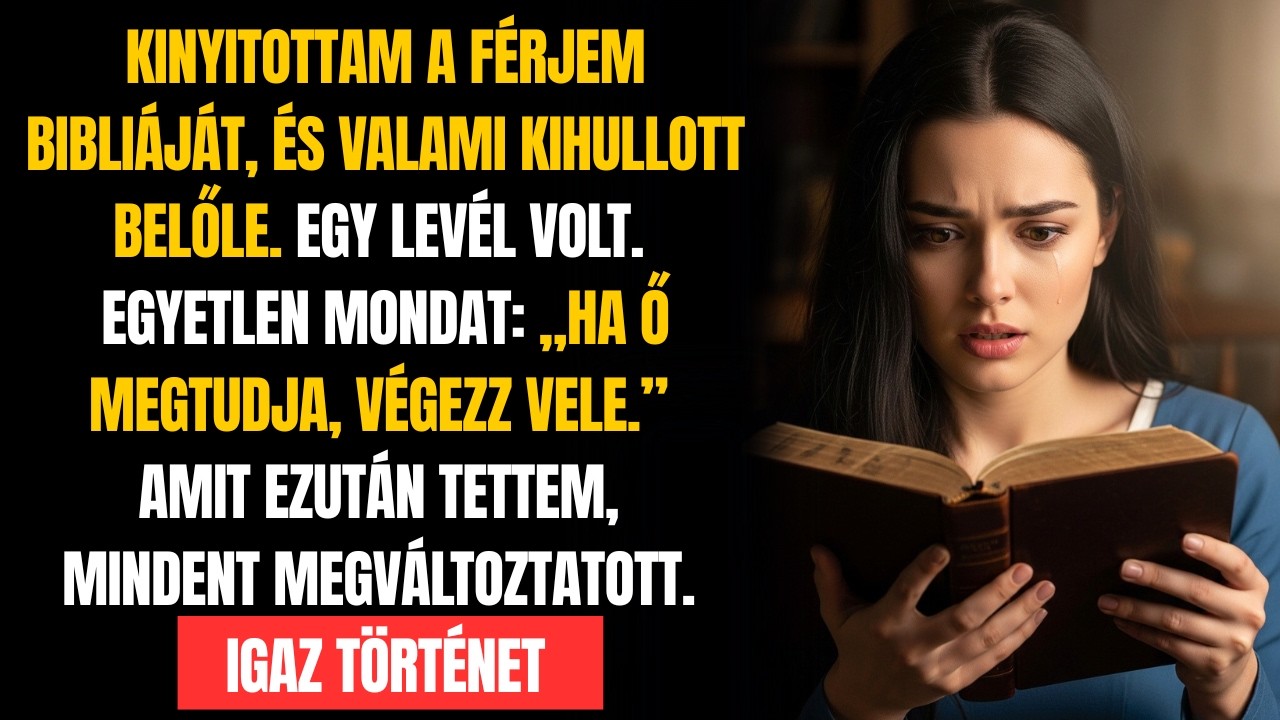 EGY SÖTÉT TITKOT FEDEZTEM FEL A FÉRJEMTŐL EGY BIBLIÁBAN. DE AMIT TETTEM, MINDENT MEGVÁLTOZTATOTT