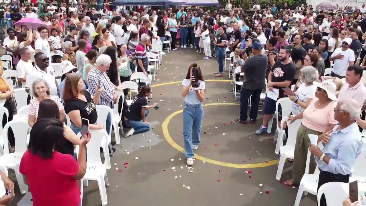 Coroação de Nossa senhora 12/10, Realizada na caixa D'água, avenida minasa 1350. PARÓQUIA SÃO MIGUEL