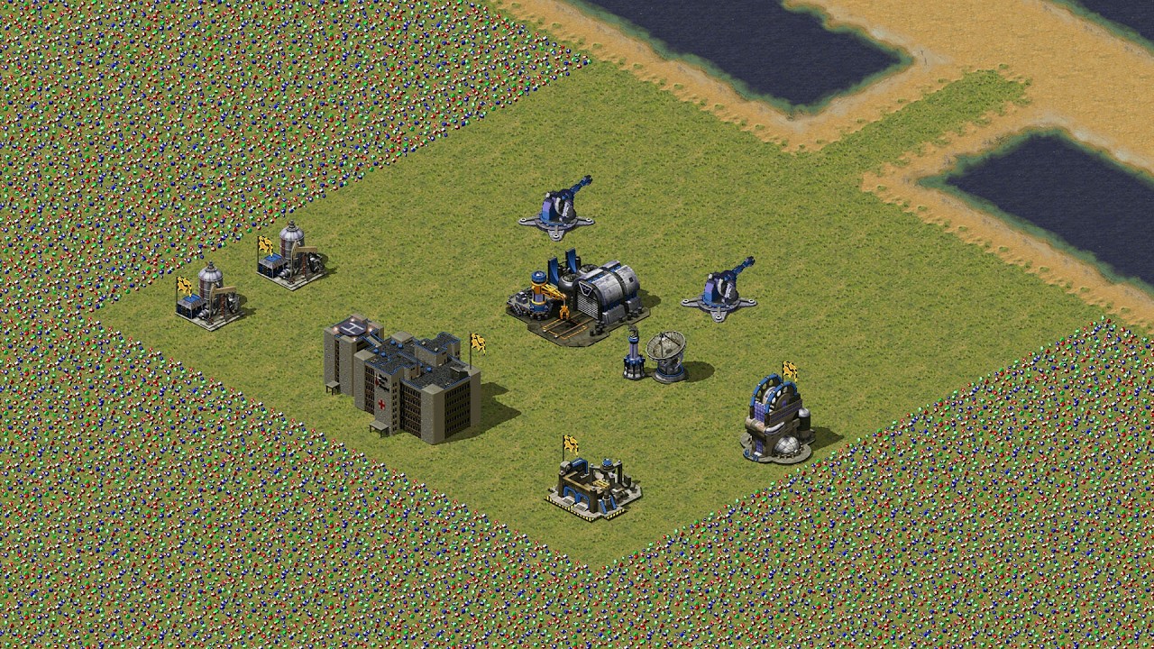 Red Alert 2 | Yuri's Revenge | 7 vs 1 | Pretty Women 37 Denfence Strong Circle Enemy