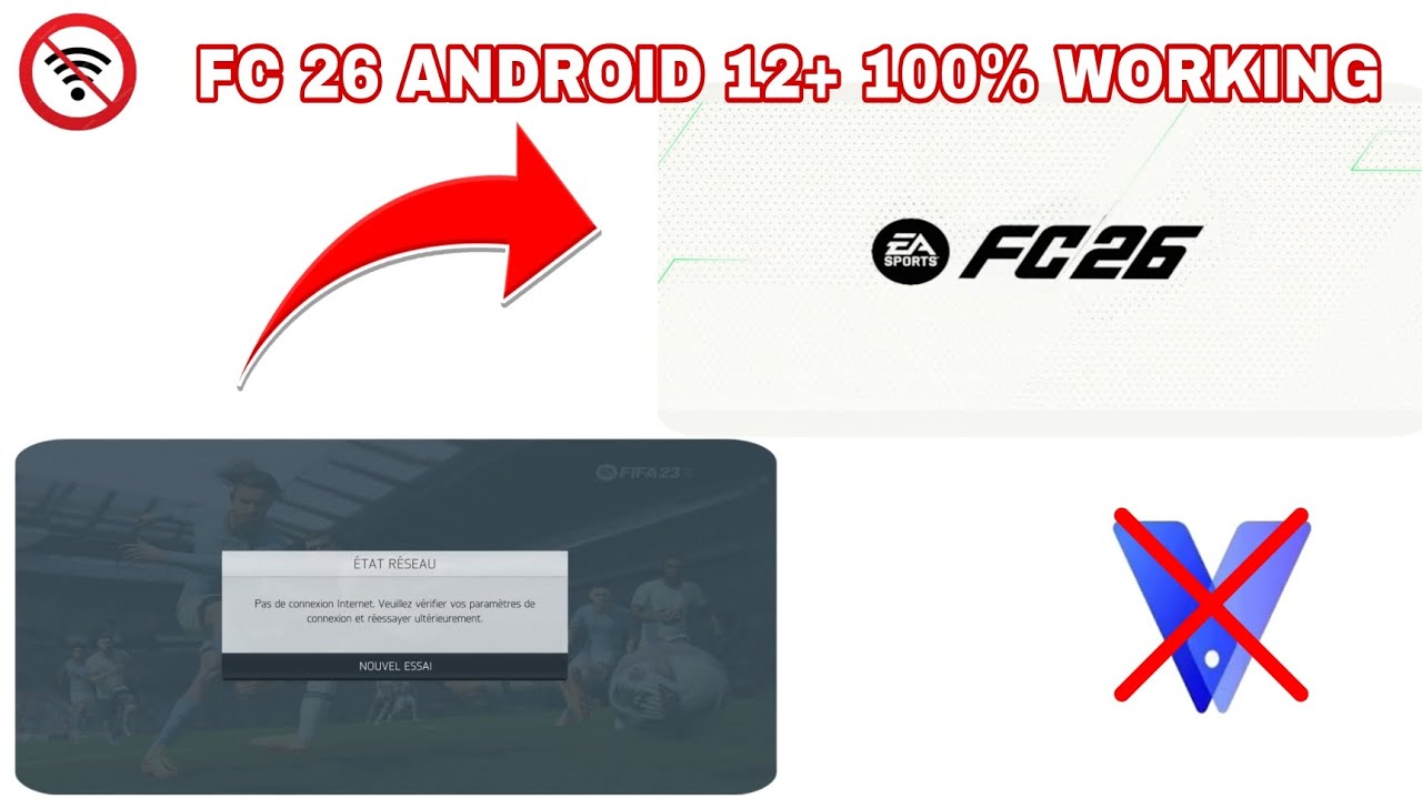 Comment installer FC 26 sur Android 12+/ How to install FC 26 on Android 12,13,14,15  100% Working
