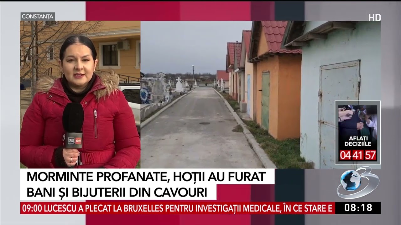 Morminte profanate, hoții au furat bani și bijuterii din cavouri