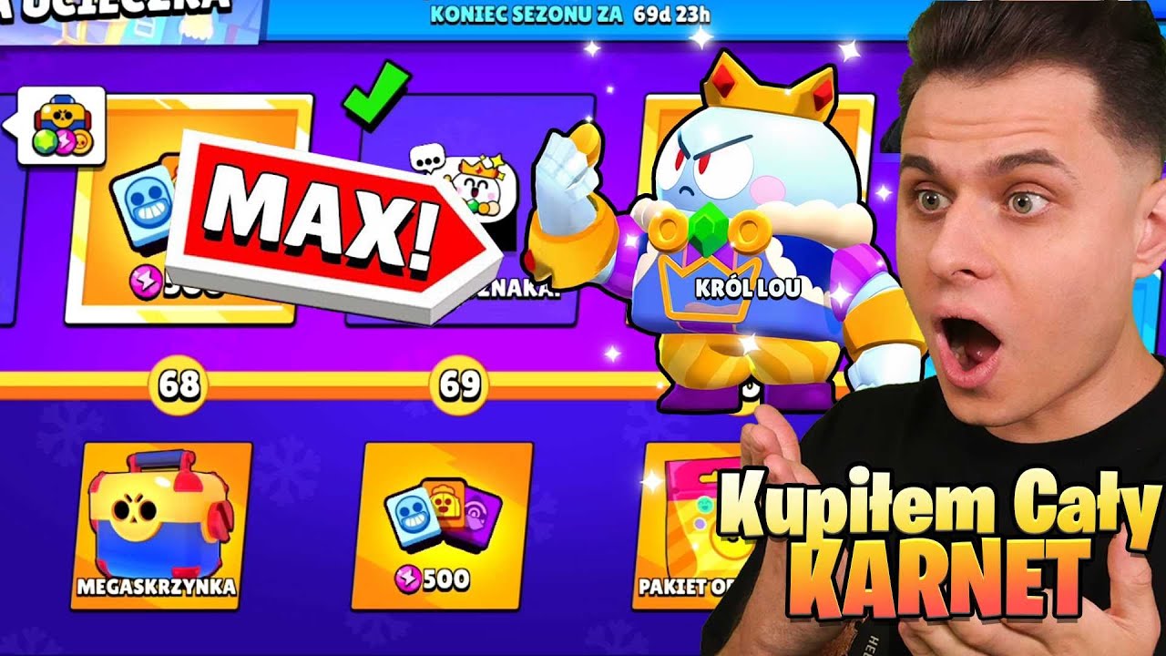 🔥 Kupiłem CAŁY Karnet w SEZONIE 4 Świąteczna Ucieczka! Brawl Stars