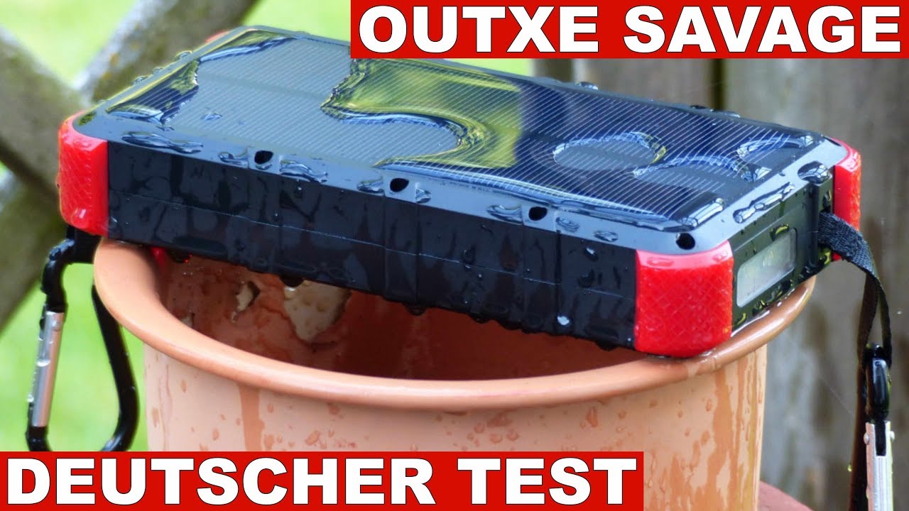 OUTXE Savage Testbericht: 20.000mAh Outdoor Solar Power Bank