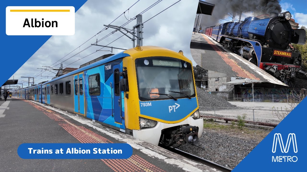 trains at Albion station | ft R711 & The Great Southern