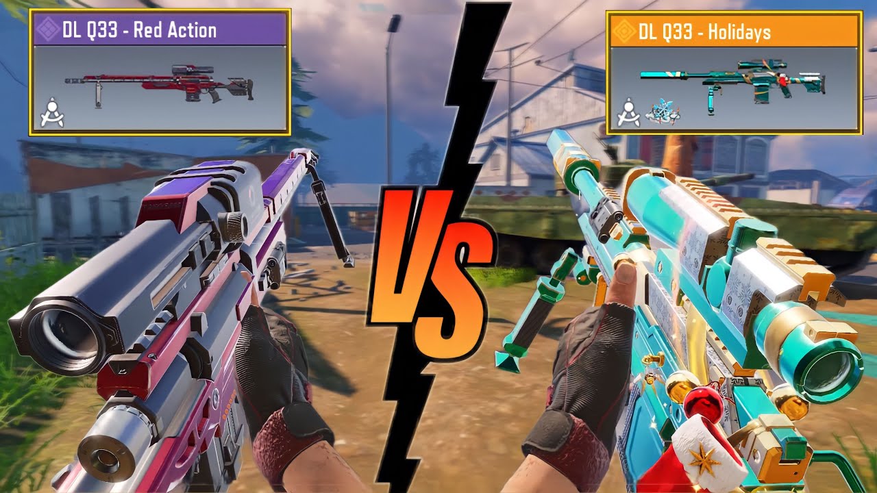 What sniper skin has the most Smoothest Scope Animation? (DLQ Red Action vs DLQ Holidays)