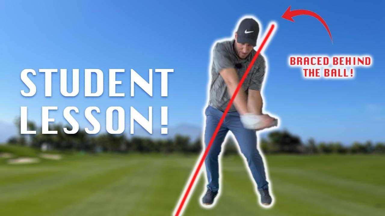 GOLF LESSON in how to STAY BEHIND the ball/ IRONS and DRIVER ⛳️🏌🏻‍♂️😃