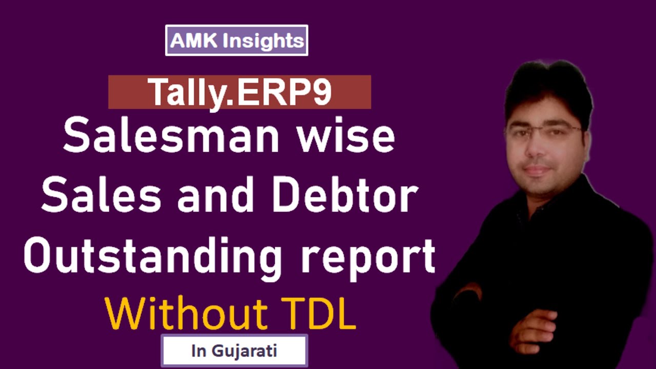 How to get Salesman wise sales and Debtors outstanding?