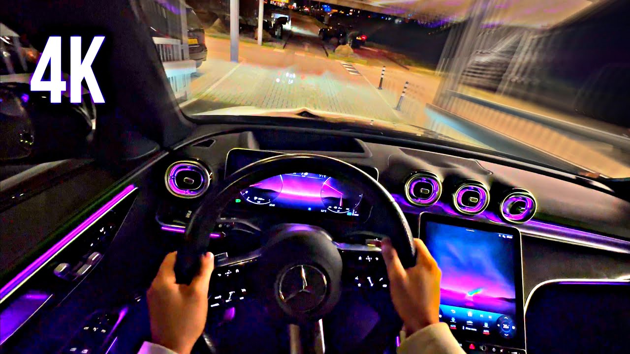 2025 4K ULTRA NIGHT DRIVE Mercedes-Benz C class by StarDrivery