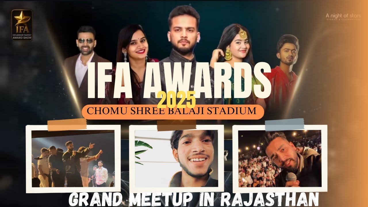 IFA FANFEST AWARDS 🏆|| grand Meetu in Rajasthan ||elvish Yadav ❤️ @ElvishYadavVlogs 