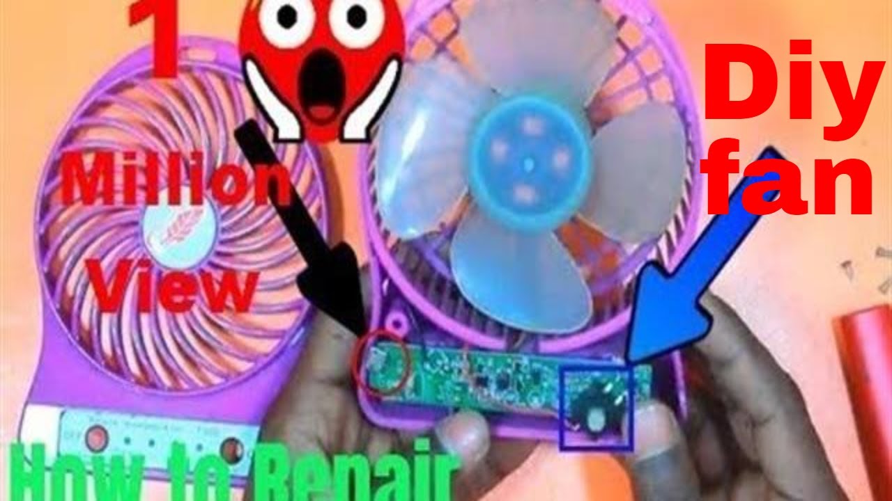 Portable Mini diy USB Fan Repair at Home