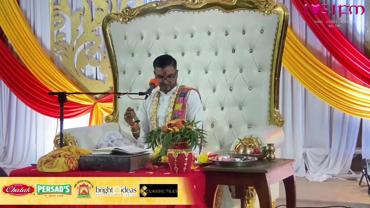 Ganesh Utsav Celebrations led by Pundit Sunil Seetahal Maharaj.