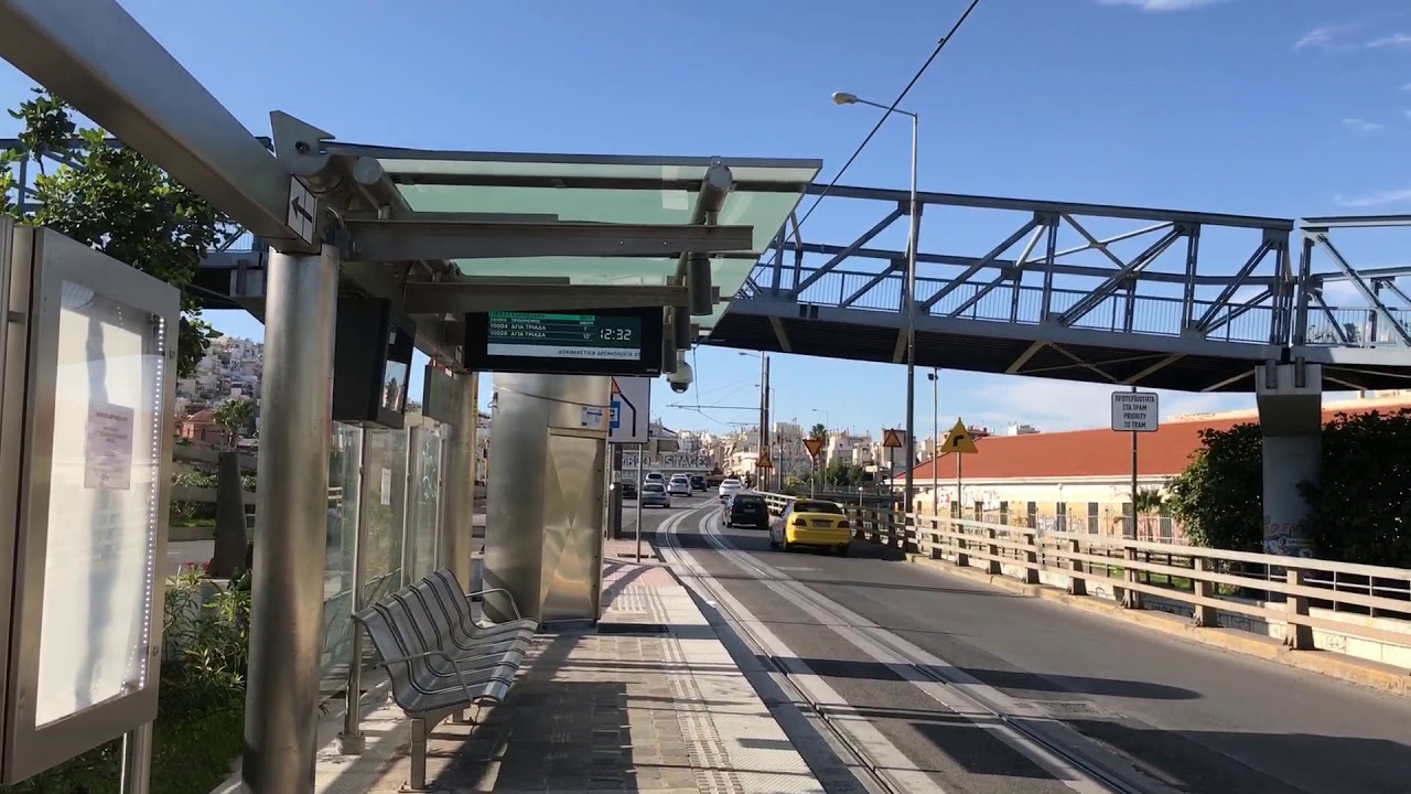 Athens Tram Test Run On Piraeus Branch