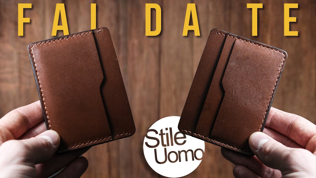 Come fare un portacarte in pelle DIY  ASMR | Stile Uomo