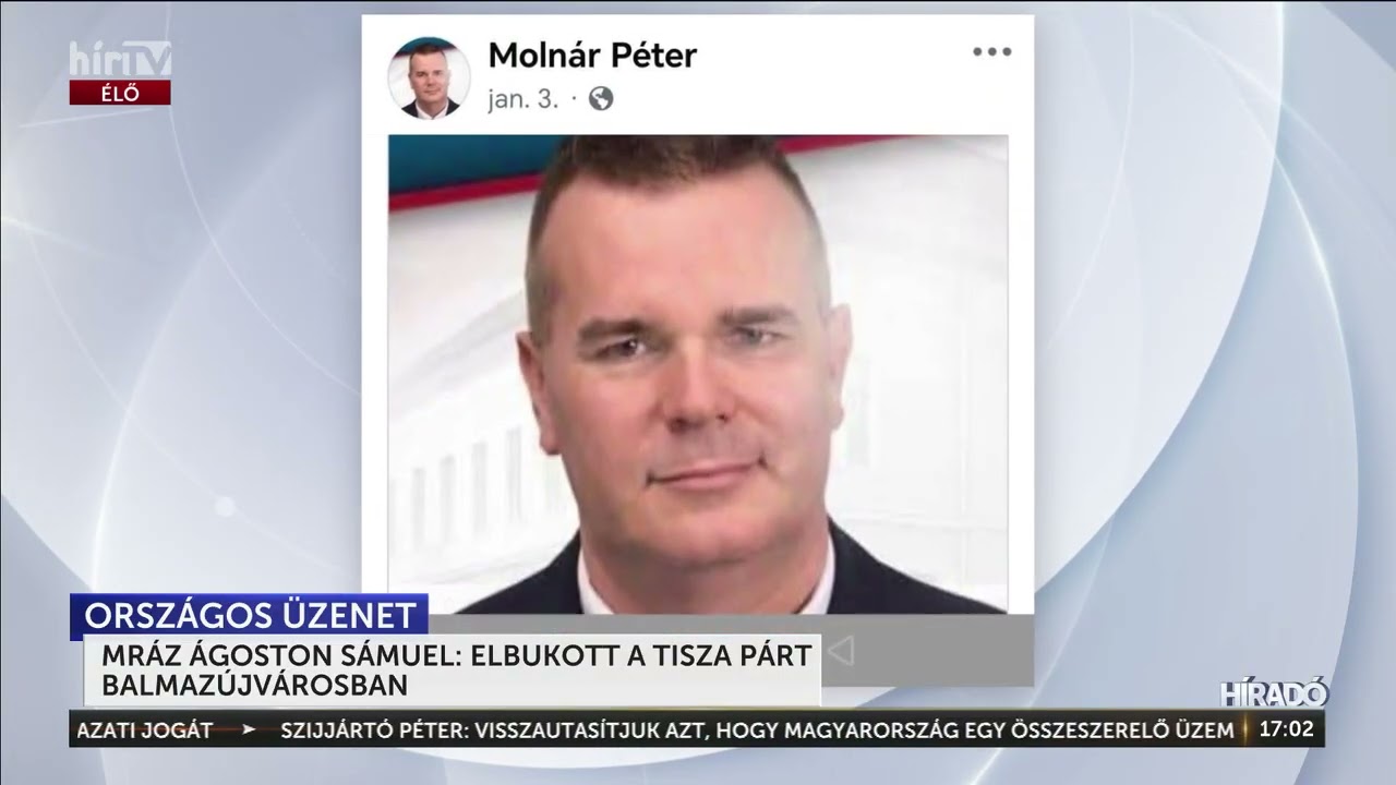 Mráz Ágoston Sámuel: Elbukott a Tisza Párt Balmazújvárosban - HírTV