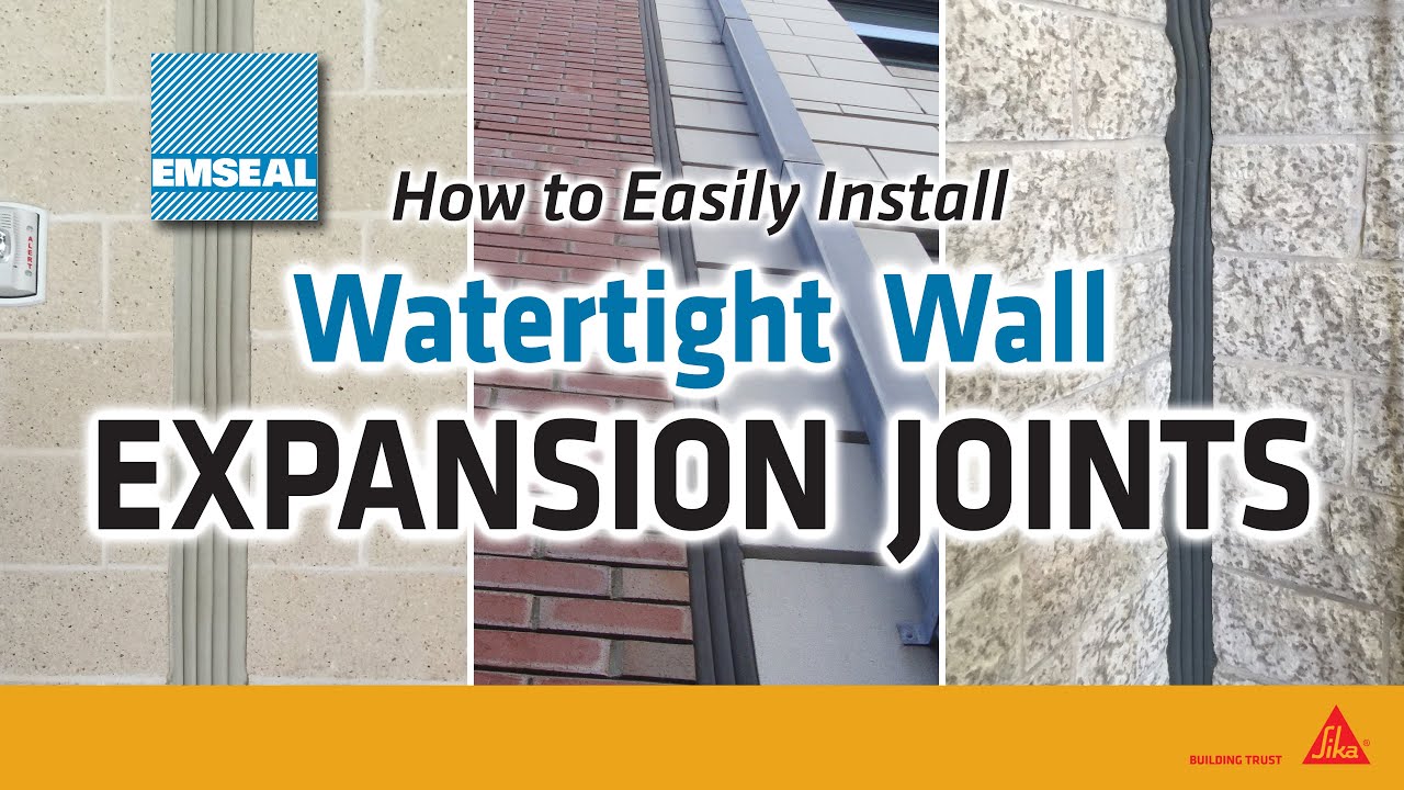 How to Install Watertight Wall Expansion Joints | Step by Step Installation Procedure