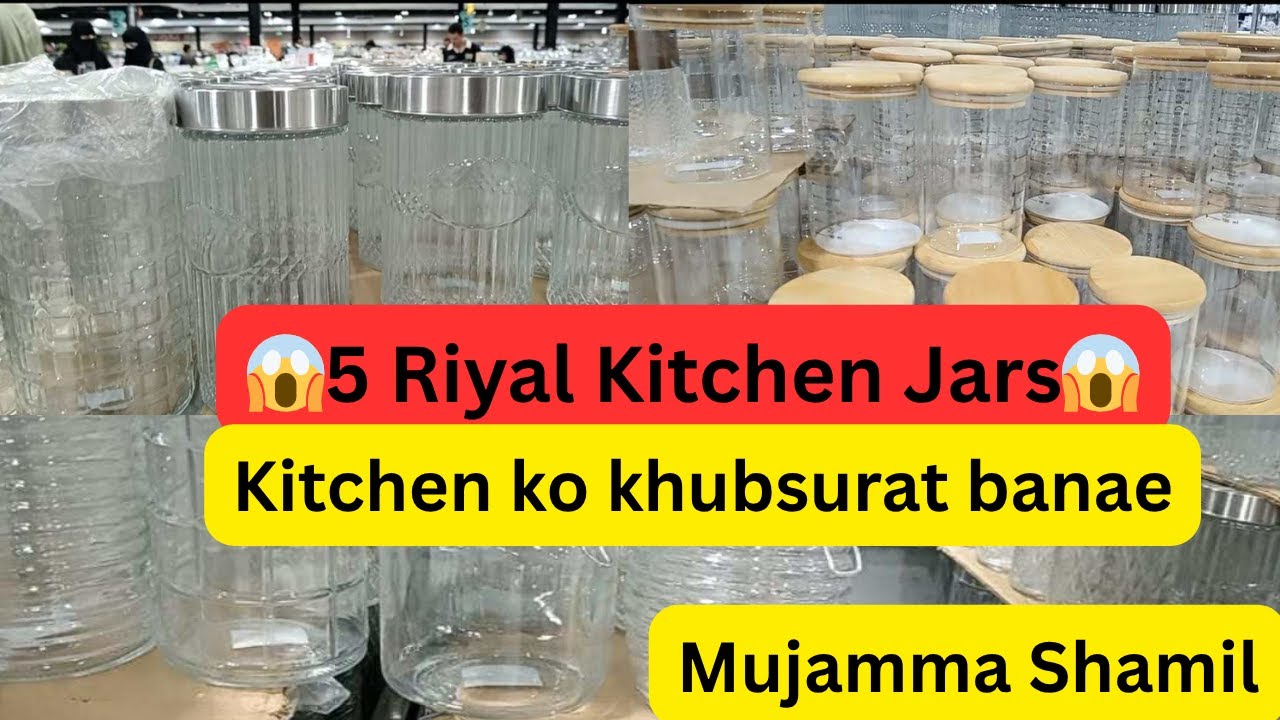 ✨ 5 Riyal Kitchen JARS / Glassware | Different Shapes & Sizes | Al Shamil Store Tour ✨
