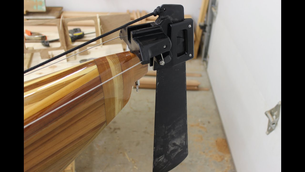 Installing a rudder on a Wooden Kayak